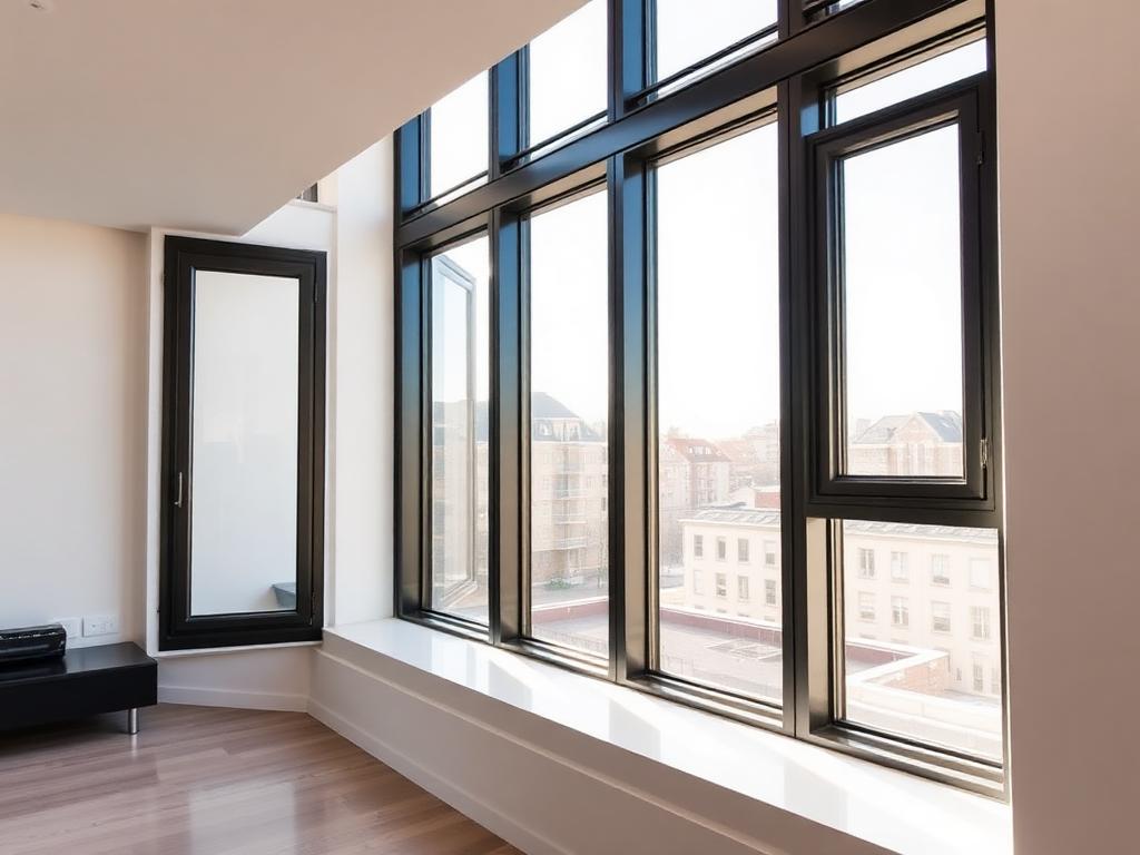 Esquadrias de alumínio modernas instaladas em apartamento em Belo Horizonte